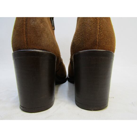 Steve Madden Womens Size 6 M Brown Suede Zip Ankle Fashion Boots Bootie - Picture 8 of 11